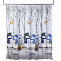 Skl Home Winter Friends Shower Curtain, Blue , 72.00' X 70.00'