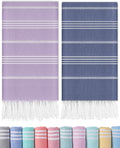 Antfuny 2 Packs Turkish Beach Towels Bathroom Pool Towel Adult Oversized Quick Dry Lightweight No Sand Extra Large Cloud Boho Ba