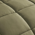 Chezmoi Collection Olive Green Down Alternative Comforter Queen - 3-Piece Lightweight Comforter Set - All Seasons Microfiber Com