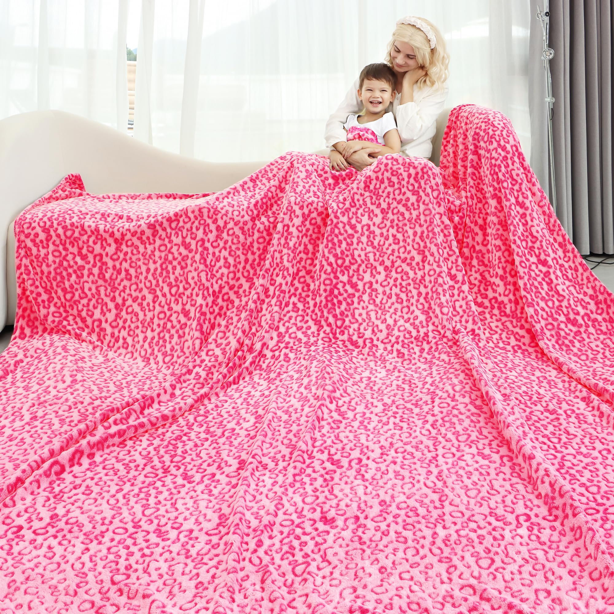 Warm Blanket Pink Soft Blankets King Size Soft Throw Blankets For Bed