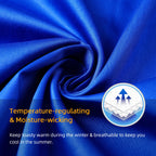 400 Thread Count Cotton Pillow Case Queen With Zipper, 30' L X 20' W, Cotton Pillow Protectors Cover- Set Of 2 - Royal Blue - Pillows Not Included