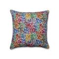 Pillow Perfect Abstract Indoor/Outdoor Throw Pillows, 1 Count, Floor - 25' X 25', Blue Make It Rain Zinnia