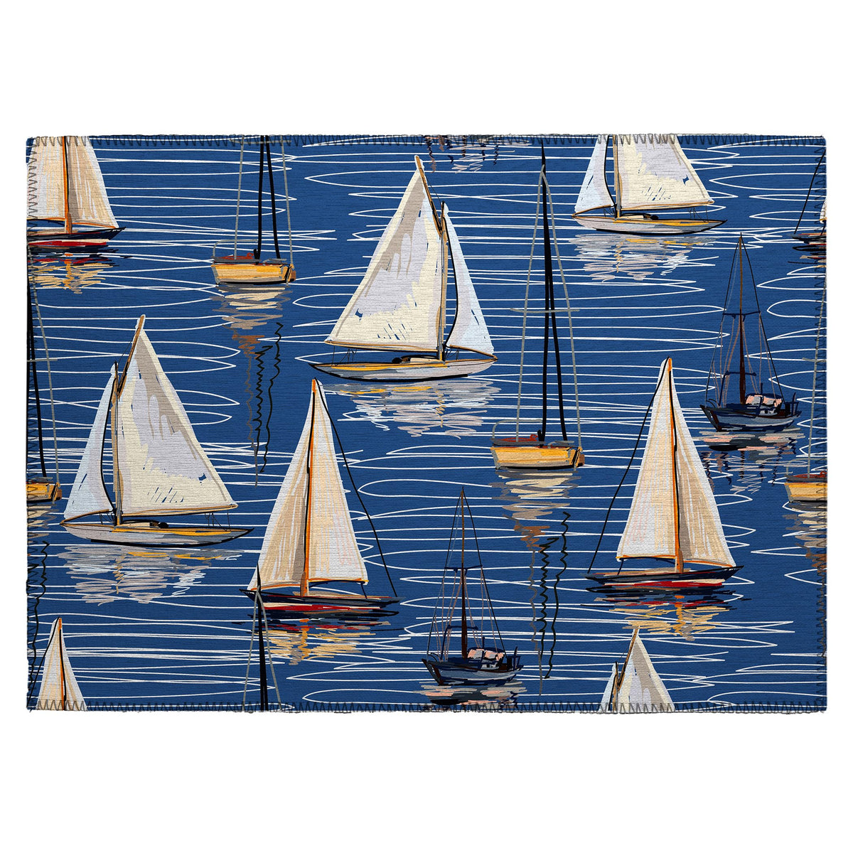 Dalyn Rugs Harbor Ha8 Blue Washable 2'6&quot; X 3'10&quot; Indoor Outdoor Area Rug, Easy Clean, Machine Washable, Non Shedding, Bedroom, Living Room, Dining Room, Kitchen, Patio Rug