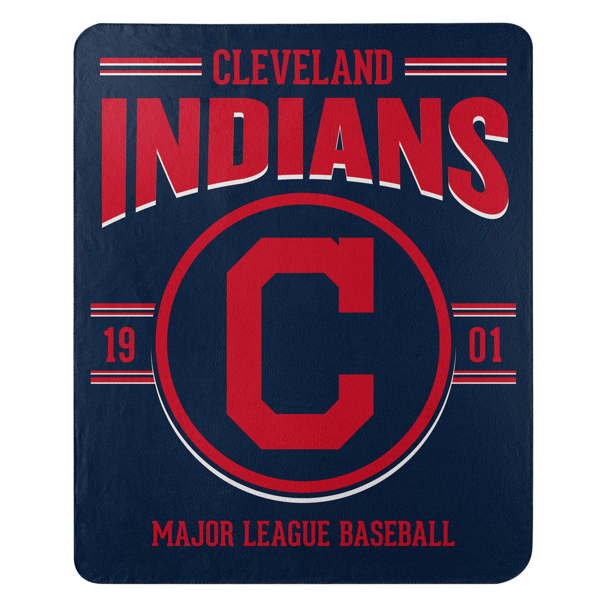 Northwest Mlb Cleveland Indians 50X60 Fleece Southpaw Designblanket, Team Colors, One Size