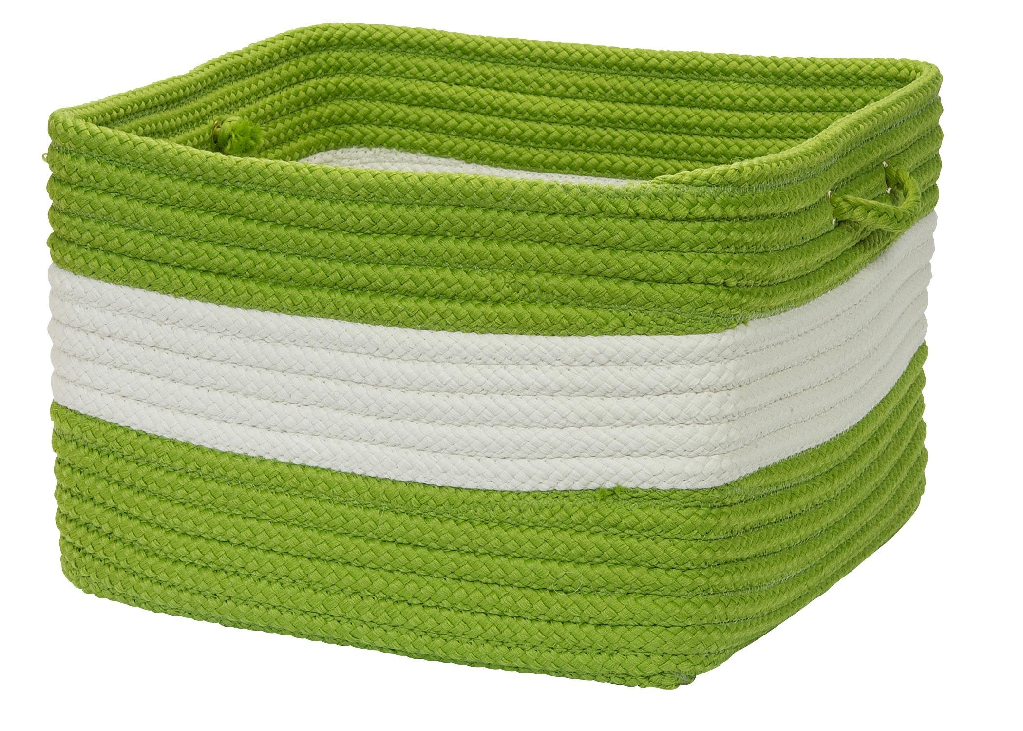Colonial Mills Rope Walk Utility Basket, 14 By 10-Inch, Bright Green