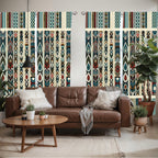 Ambesonne Bohemian Window Curtains Pack Of 2, Modern Ethnic Themed Ornaments With Southwestern Inspirations, Lightweight Set Wit
