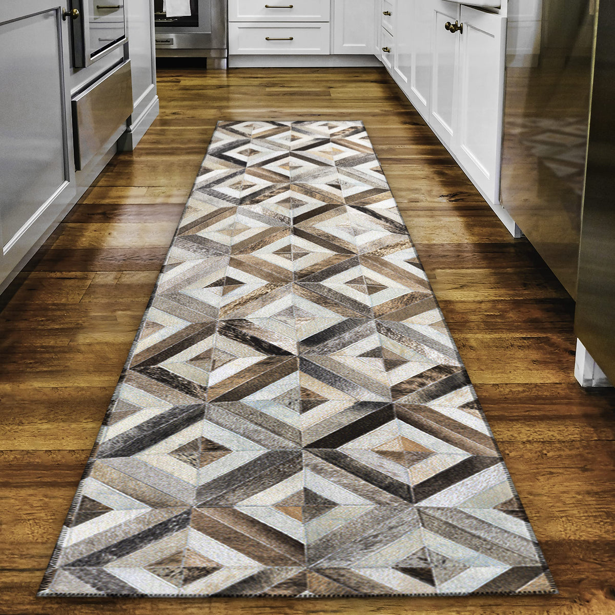 Addison Rugs Laredo Alr37 Gray 2'3&quot; X 7'6&quot; Indoor Outdoor Hallway Runner Rug, Stain Resistant Washable Kitchen Area Carpet For Bathroom, Entry, Patio, Laundry And Bedroom Rug