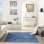 Nourison Essentials Indoor/Outdoor Navy Blue 4' X 6' Area Rug, Easy -Cleaning, Non Shedding, Bed Room, Living Room, Dining Room, Backyard, Deck, Patio (4X6)