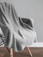 Jooja Knit Throw Blanket Super Soft Warm Blanket For Couch Lightweight Fluffy Blanket For Bed Sofa 60X80 Inches Grey