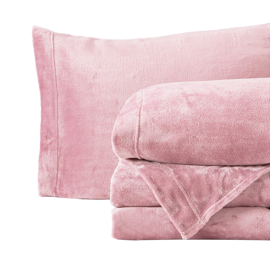 Ultra Soft Micro Fleece Sheets Set With Extra Deep Pockets | Extra Soft Velvet Fleece Sheet Set | Super Plush Polar Fleece | Vel