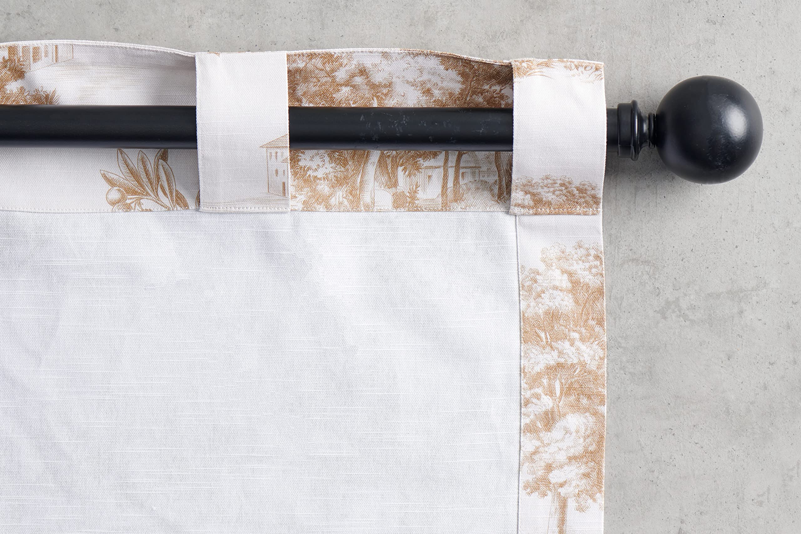 Maison D' Hermine 100% Cotton Curtain Ramage Red Two Panel Curtains For Living Rooms Bedrooms Offices Tailored With A Rod Pocket