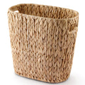 Tidita Water Hyacinth Wicker Waste Basket for Bathroom with Handle,4 Gallon