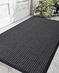DEXI Front Door Mat Outside Entrance, 4x6 ft Large Rubber Entry Doormat Heavy Duty, Welcome Mats Non Slip for Inside House Floor