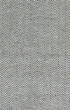Rizzy Home | Tw2966 | Twist Collection | Wool Area Rug | 3' X 5' | Black/Off White Chevron