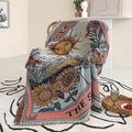 Shesyuki Boho Throw Blanket Reversible Cotton Bohemian Tapestry Hippie Room Decor Double Sided (Boho The Sun 50'X60')