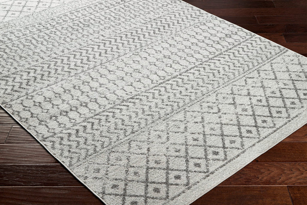 Livabliss Chester Boho Moroccan Area Rug, 7'10'' X 11', Cream/Charcoal