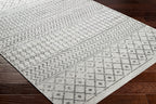 Livabliss Chester Boho Moroccan Area Rug, 7'10'' X 11', Cream/Charcoal
