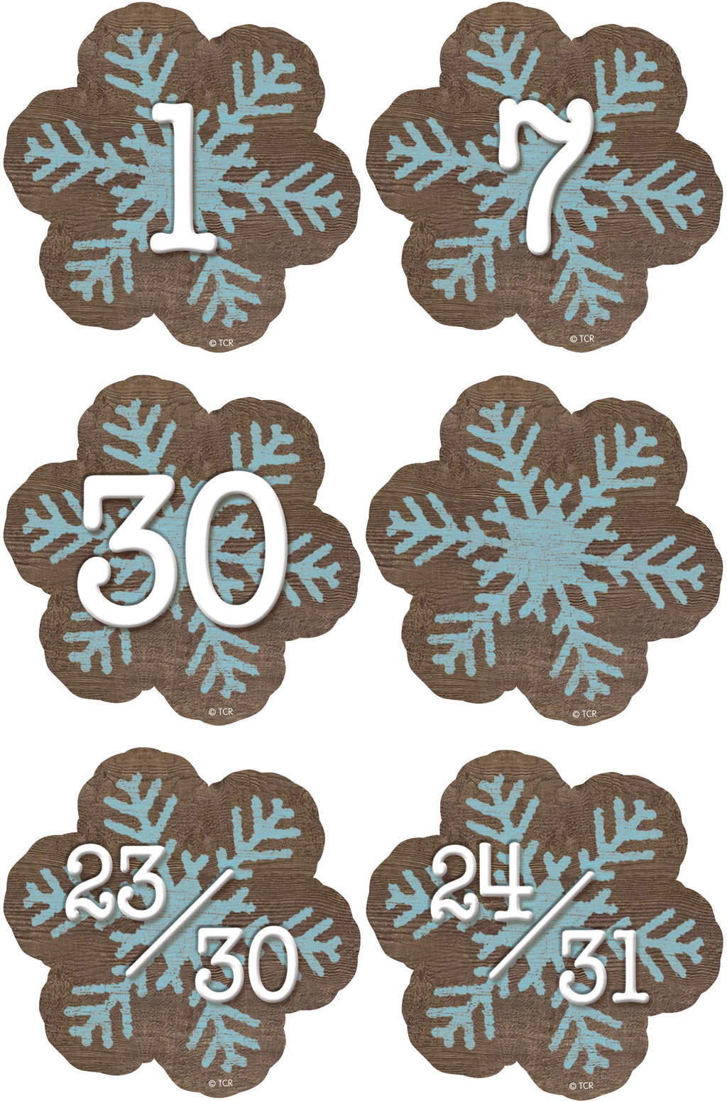 SNOWFLAKES CALENDAR DAYS
