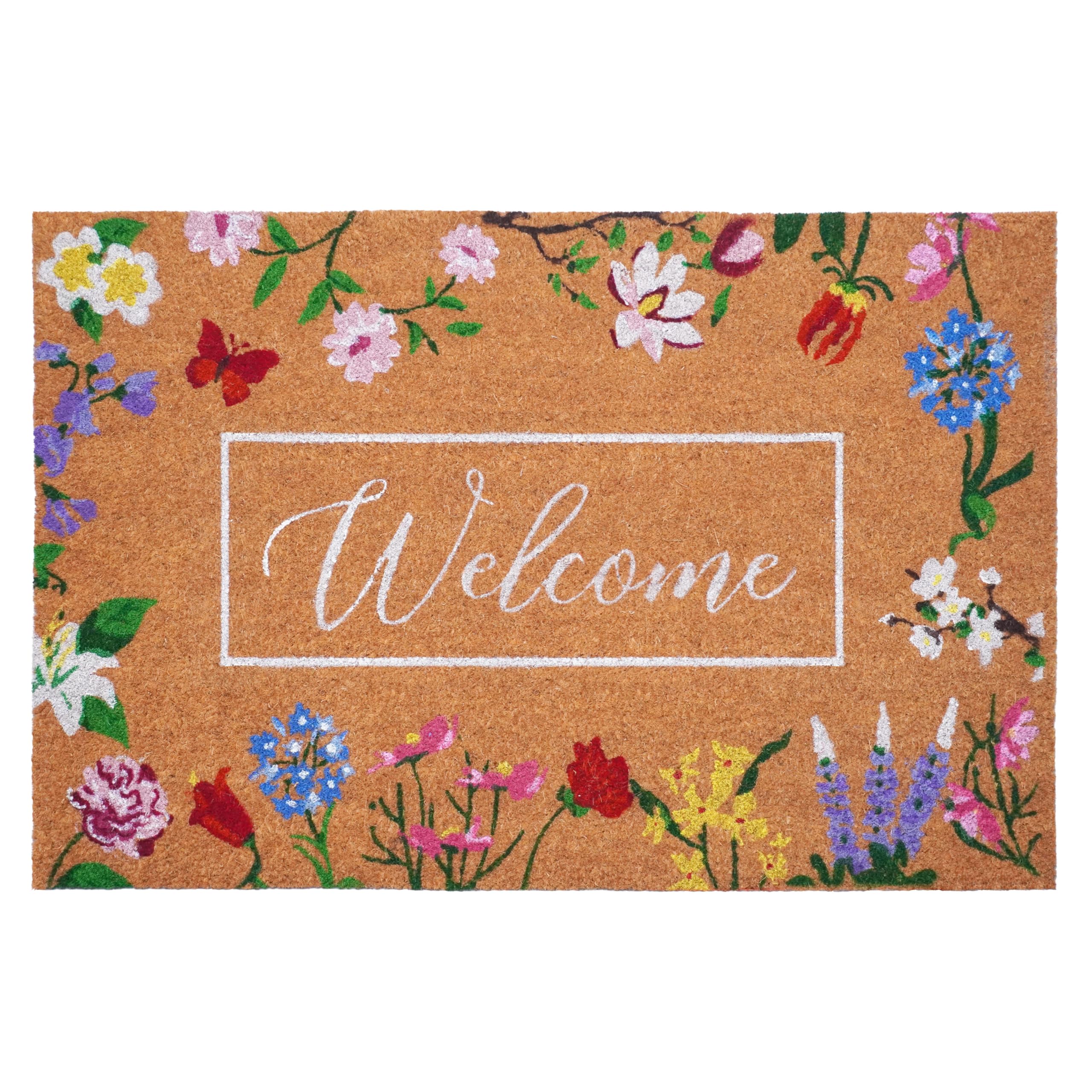 Calloway Mills Butterfly Garden Welcome Doormat 24 x 36