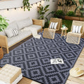 Olanly Waterproof Outdoor Rug 8X10 Ft, Reversible Plastic Straw Patio Rug For Camping, Rv Mat Outside, Indoor Outdoor Carpet For