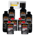 Custom Coat Black 1 Gallon Urethane Roll-On, Brush-On Or Spray-On Truck Bed Liner Kit With Roller And Brush Applicator Kit - 3 T