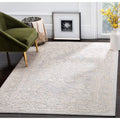 SAFAVIEH Reflection Collection 5' Square Light Grey/Cream RFT664C Vintage Distressed Area Rug