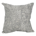 Blazing Needles Square Jacquard Throw Pillow, 17", Paislfrt Mica