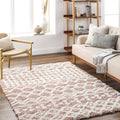 Livabliss Hapsburg Moroccan Shag Area Rug,53 x 73,Dusty Pink