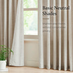 Fmfunctex Linen Pinch Pleated Curtains 96 Inches Long For Living Room, Beige Semi Sheer Pleat Drapes For Bedroom With Hooks, Lig