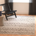 SAFAVIEH Adirondack Collection 3 Square Light Grey/Grey ADR131C Diamond Distressed Non-Shedding Living Room Bedroom Area Rug