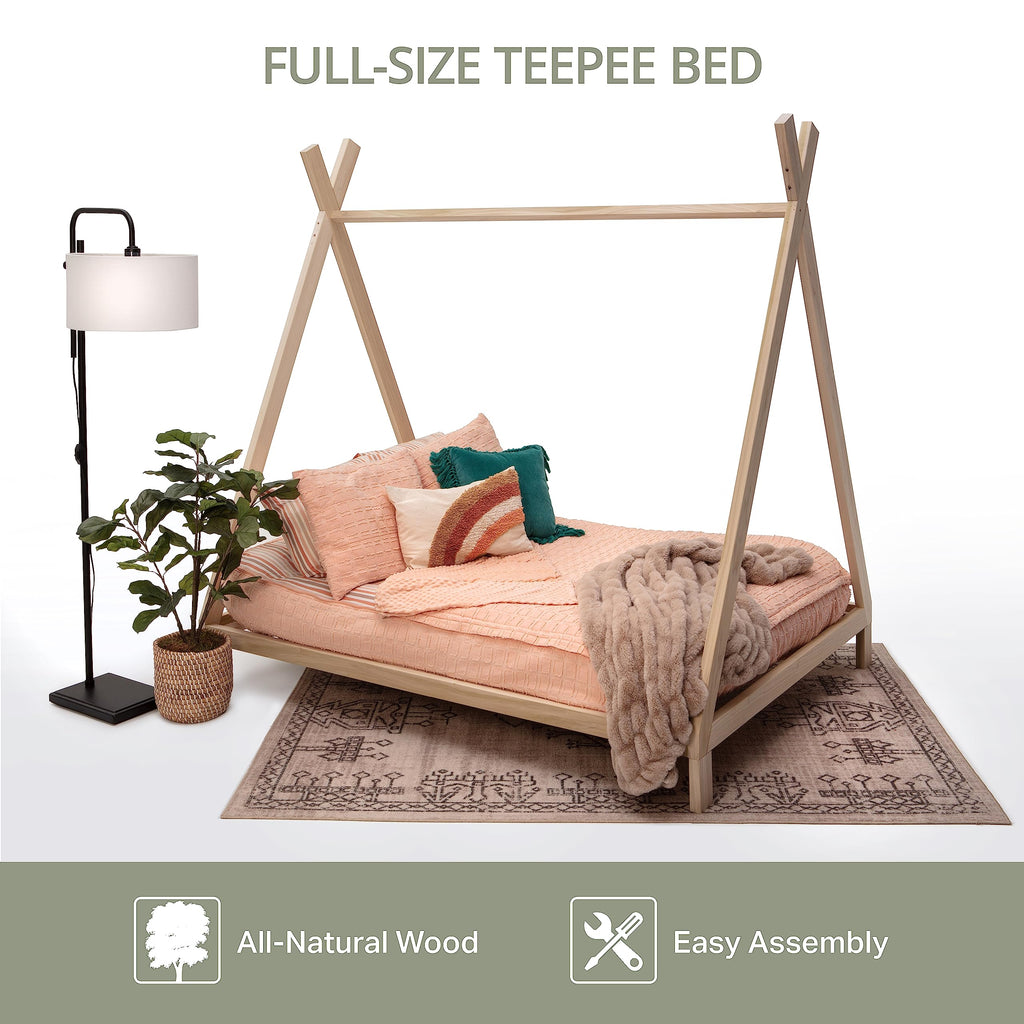 American Furniture Classics Model Full Teepee Full Size Teepee Bed with Raised Base