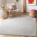 SAFAVIEH Tulum Collection Area Rug - 6 x 9, Ivory & Grey, Moroccan Boho Tribal Design, Non-Shedding & Easy Care, Ideal for Hig