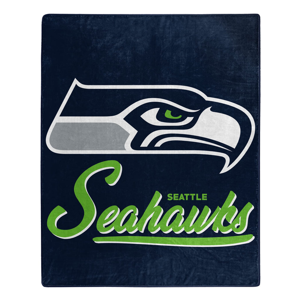 Seattle Seahawks Blanket 50X60 Raschel Signature Design