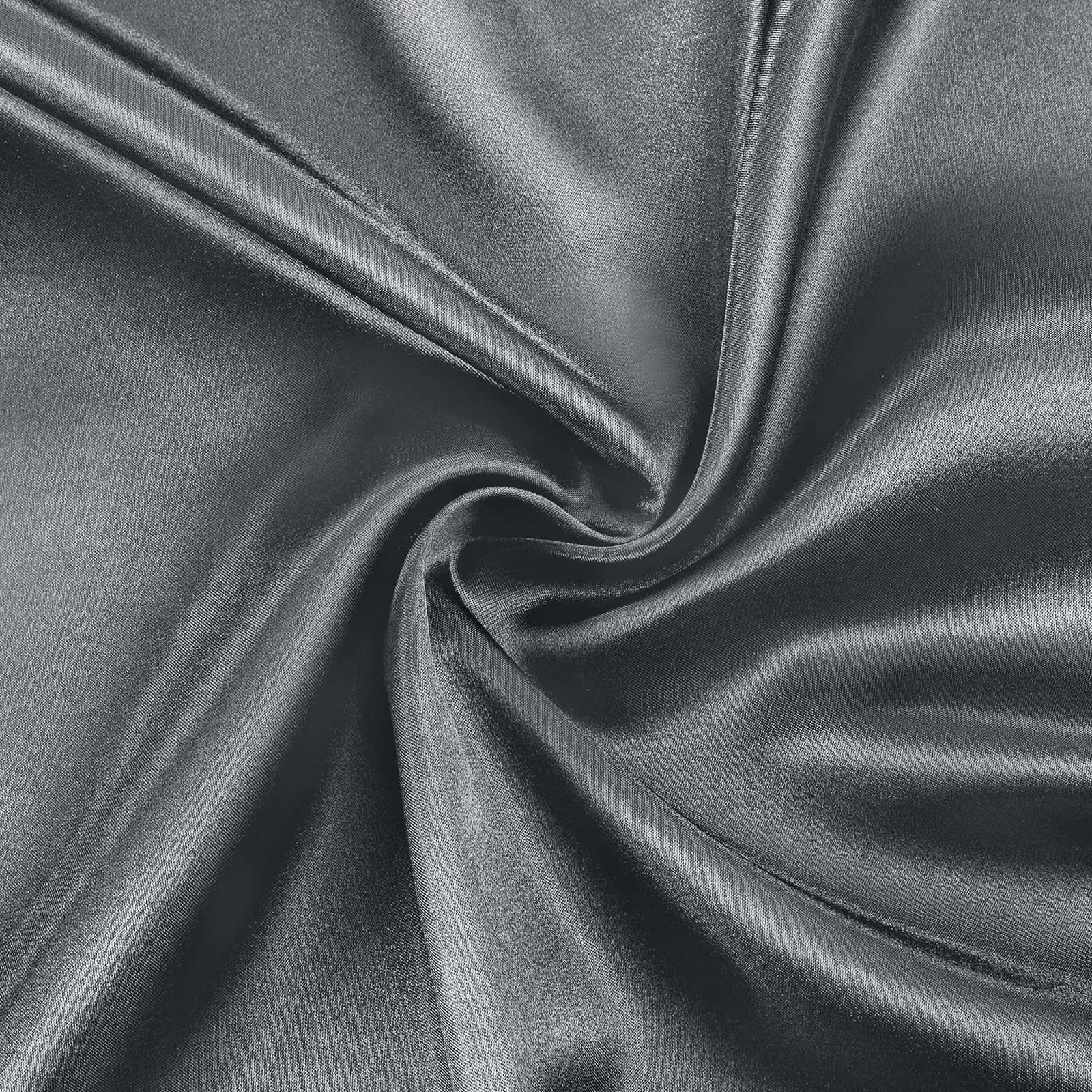 Siinvdabzx 3-Piece Set Satin Twin Xl Fitted Sheet & 2 Pillowcase, Grey Silky Soft Fitted Bottom Sheet Twin Extra Long Bed Sheets