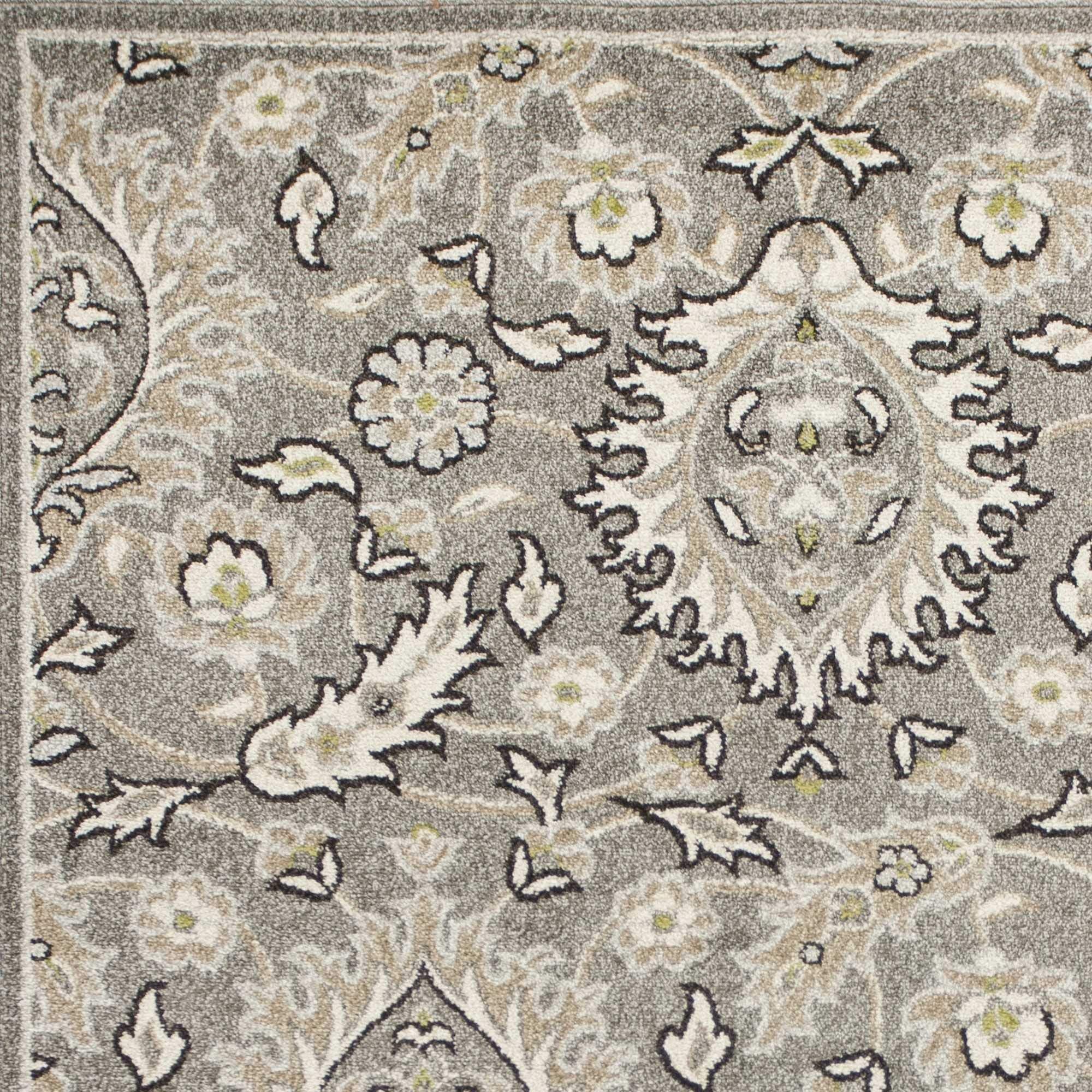 HomeRoots Decor 23' x 45' UV-Treated Polypropelene Grey Area Rug