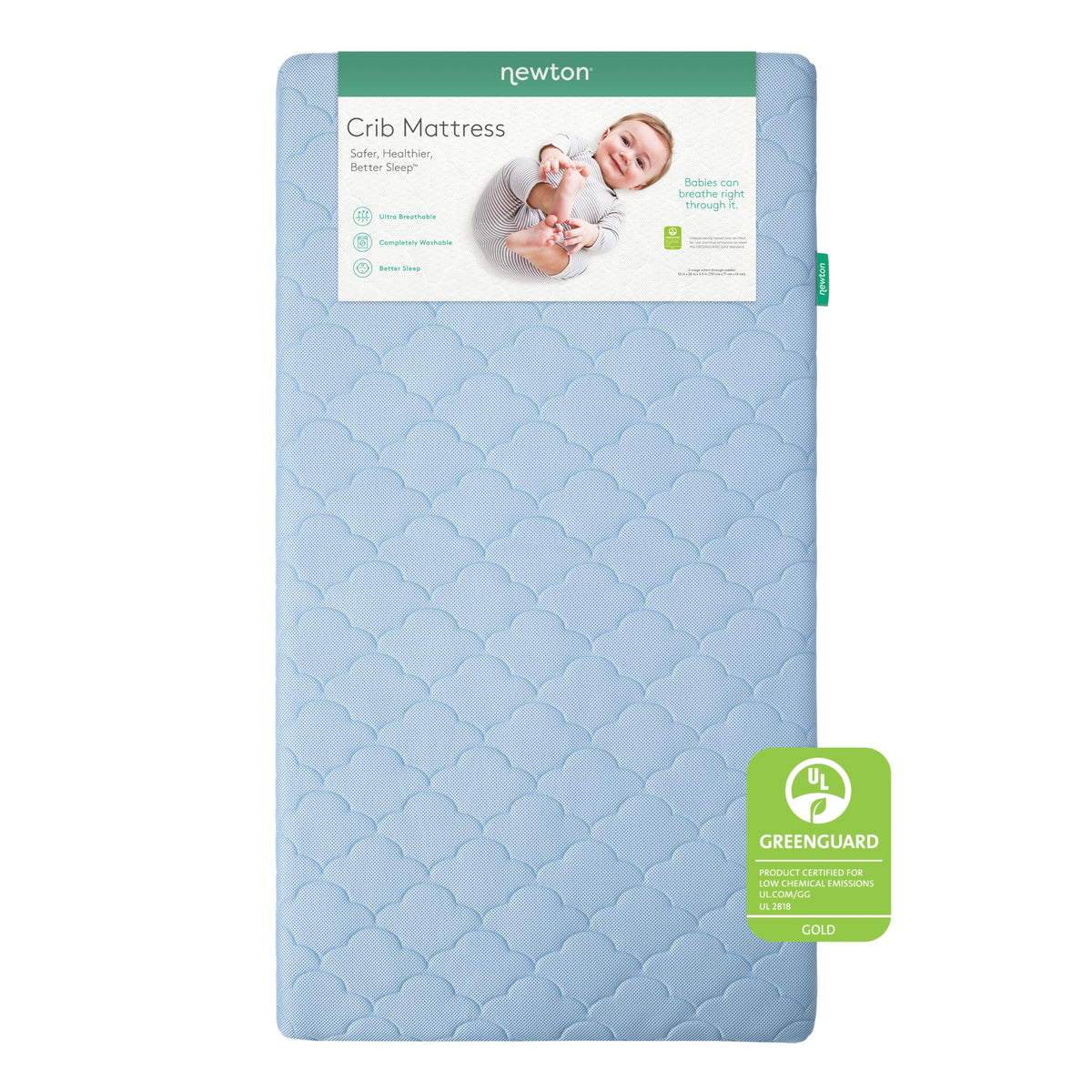 Newton Baby Crib Mattress - Infant & Toddler Mattress, Baby Bed Mattress, Dual-Layer, Safe, Breathable & Washable Mattress, Remo