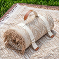 Genovega 2 in 1 Extra Large Rug Outdoor Picnic Blanket Waterproof Woven Boho Mat Giant Beach Towel Travel Essential Yoga Accesso