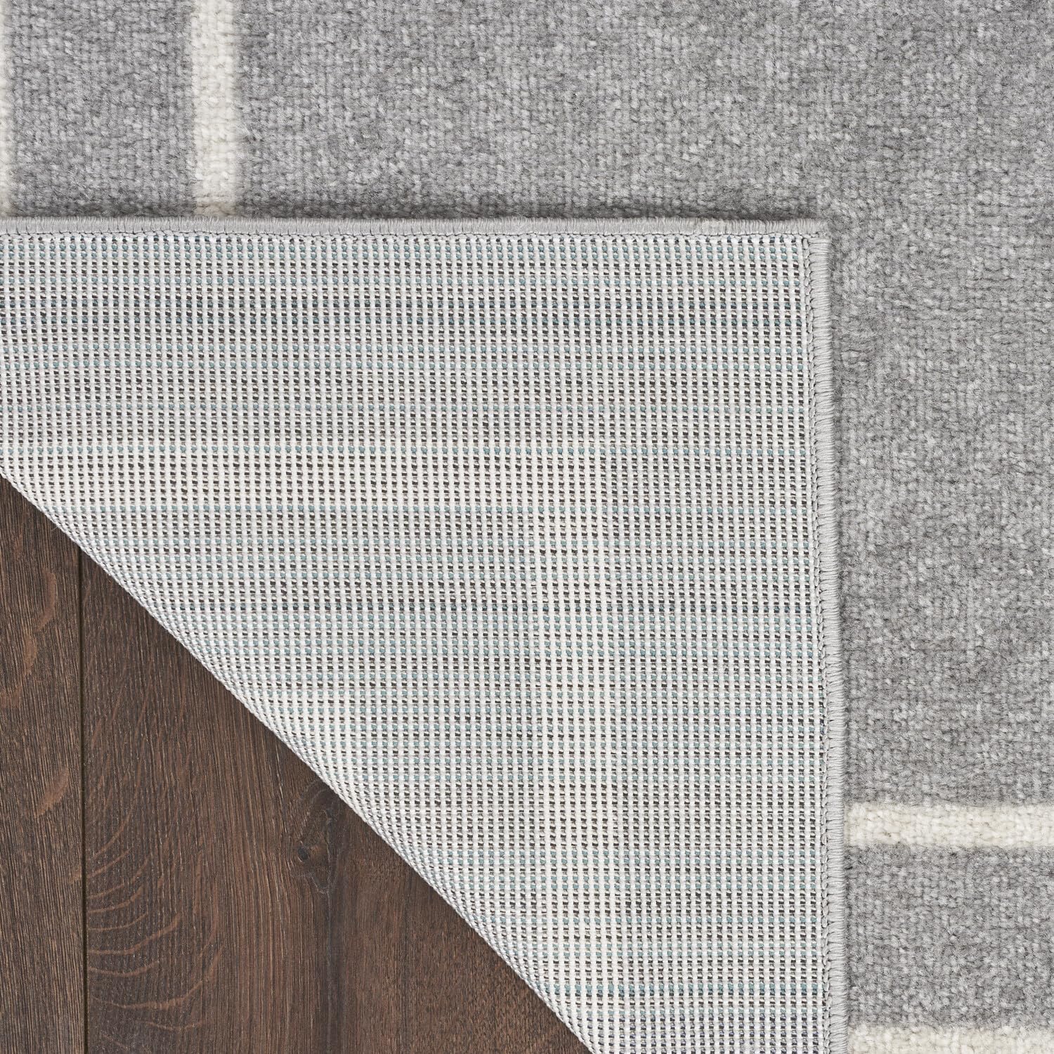 Nourison Essentials Indoor/Outdoor Grey/Ivory 9' X 12' Area -Rug, Easy -Cleaning, Non Shedding, Bed Room, Living Room, Dining Ro