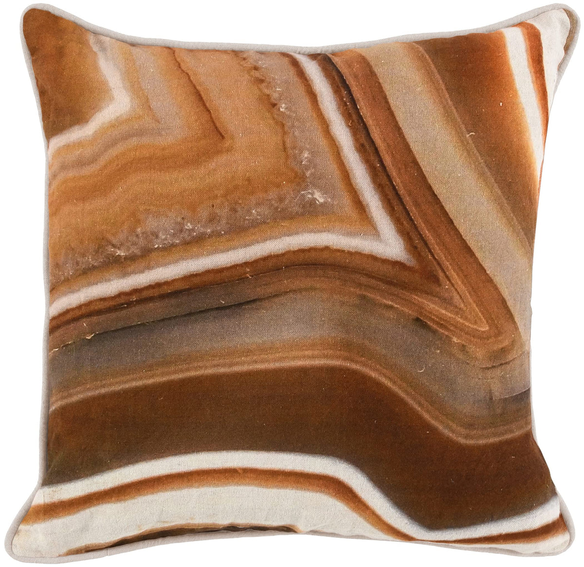 Kosas Home Aggie Throw Pillow, Orange Brown