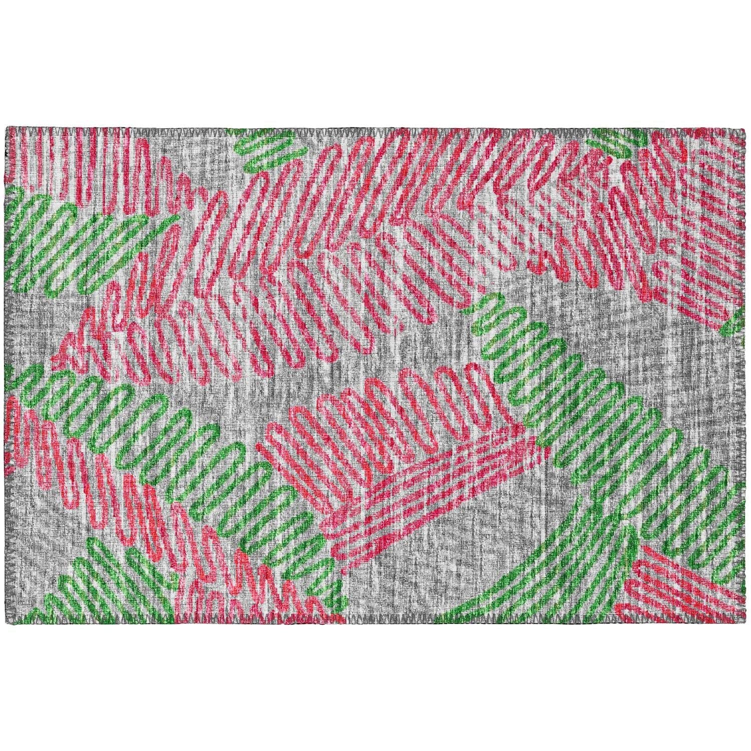 Sedona Sn11 Pink Transitional Rug Rectangle 9' X 12'