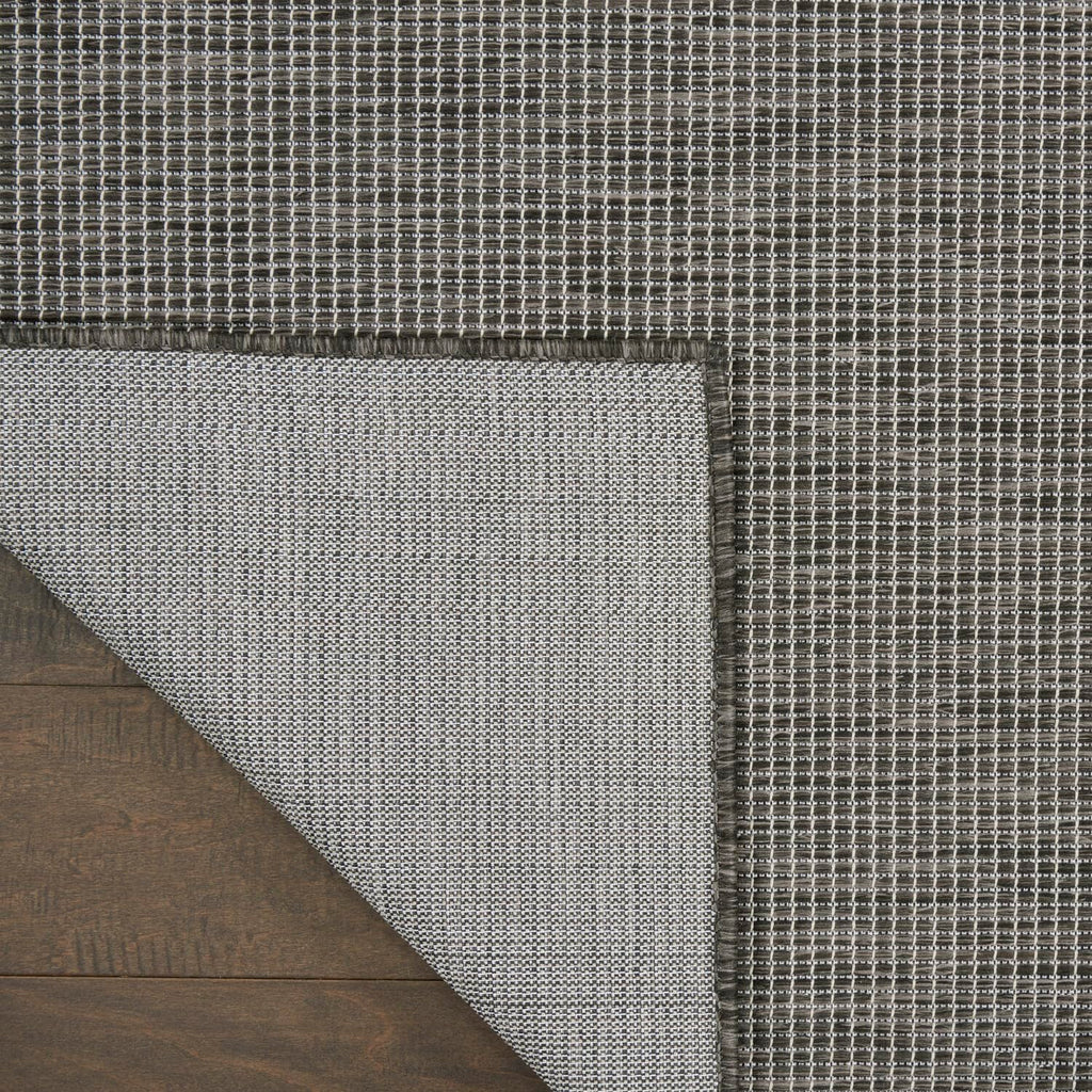 Nourison Positano Indoor/Outdoor Charcoal 3' X 5' Area Rug, Easy Cleaning, Non Shedding, Bed Room, Living Room, Dining Room, Backyard, Deck, Patio (3X5)