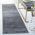 SAFAVIEH Vision Collection Runner Rug - 22 x 14, Grey, Modern Ombre Tonal Chic Design, Non-Shedding & Easy Care, Ideal for Hig