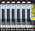 Value Pack Of 6 - Pilot G2 Gel Ink Refills For Rolling Ball Pen, Fine Point, Periwinkle (77258)