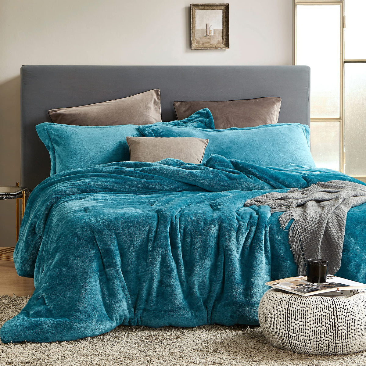 Byourbed Me Sooo Comfy - Coma Inducer Oversized King Comforter Set - Ocean Depths Teal