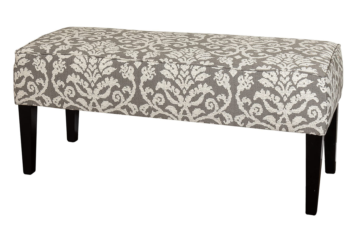 Leffler Home Fletcher Bench, Gray and Ivory