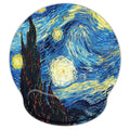 Mouse Pads For Computers Ergonomic Memory Foam Nonslip Van Gogh Wrist Support-Lightweight Rest Mousepad For Office,Gaming,Comput