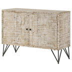 Coaster Home Furnishings Maille 2-Door Accent Cabinet White Washed