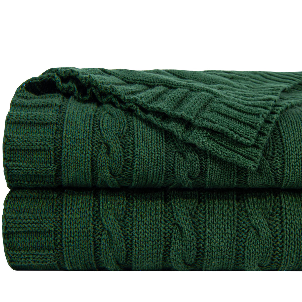 Ntbay 100% Pure Cotton Oversize (60X80) Cable Knit Throw Blanket, Super Soft Warm Knitted Throw Blanket For Bed, Sofa, Chair, Co