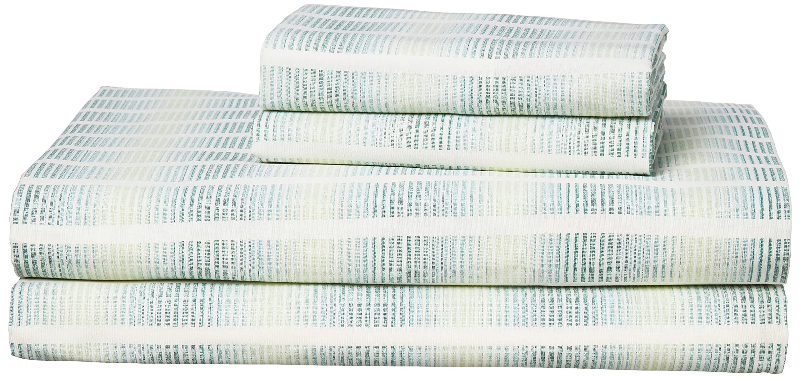 Tommy Bahama - Queen Sheets, Cotton Percale Bedding Set, Crisp & Cool, Stylish Home Decor (Off The Grid Green, Queen)
