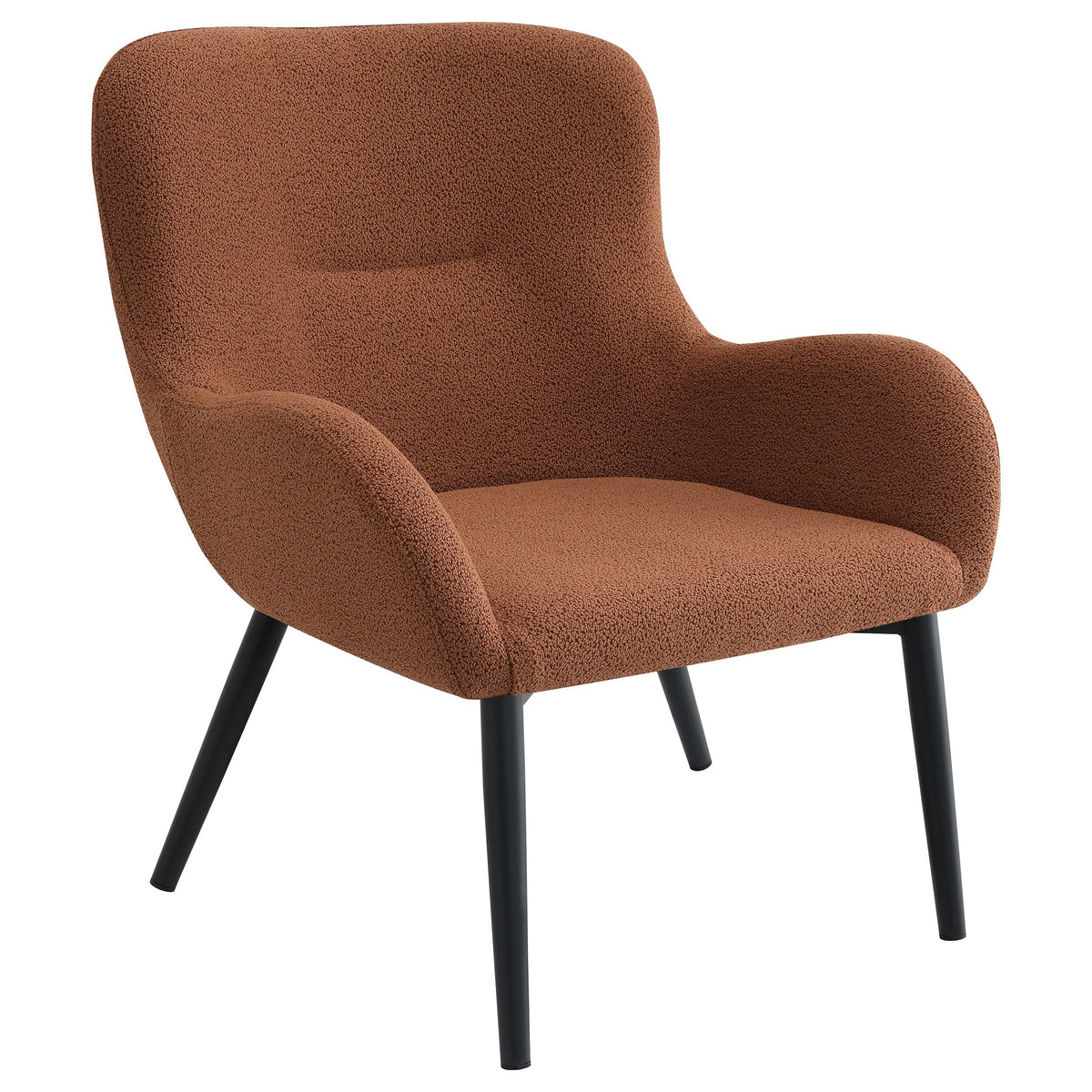 Coaster Home Furnishings Calvin Upholstered Modern Arm Accent Chair Rust